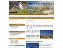 Tablet Screenshot of mein-norderney-urlaub.com